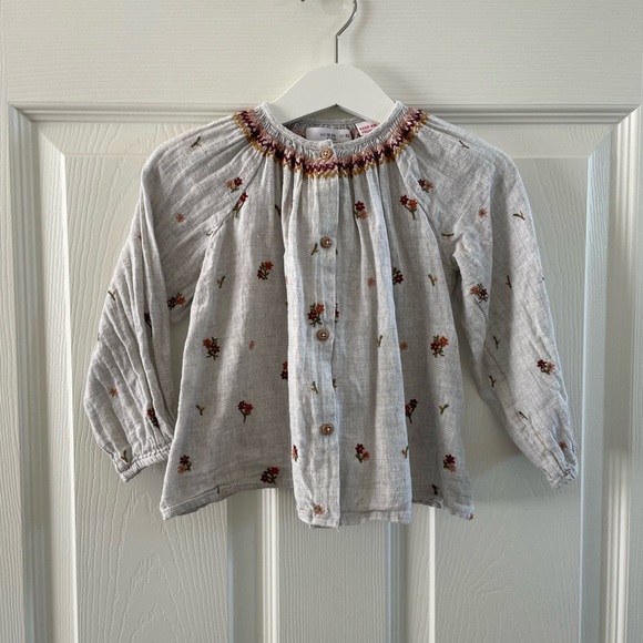 Zara Embroidered Blouse - Picture 2 of 7